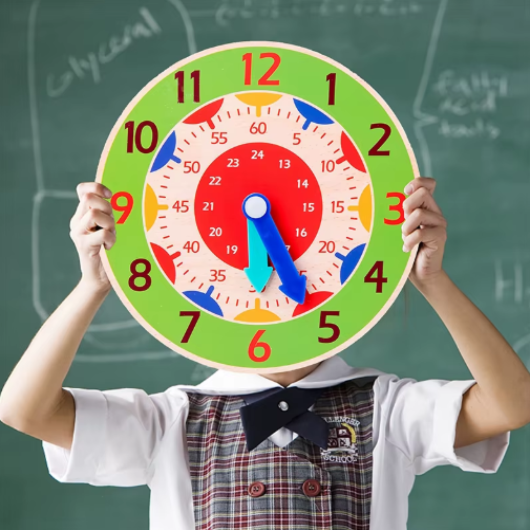 Montessori Clock Toy for Kids | Time Learning Educational Teaching Aid Clever Board