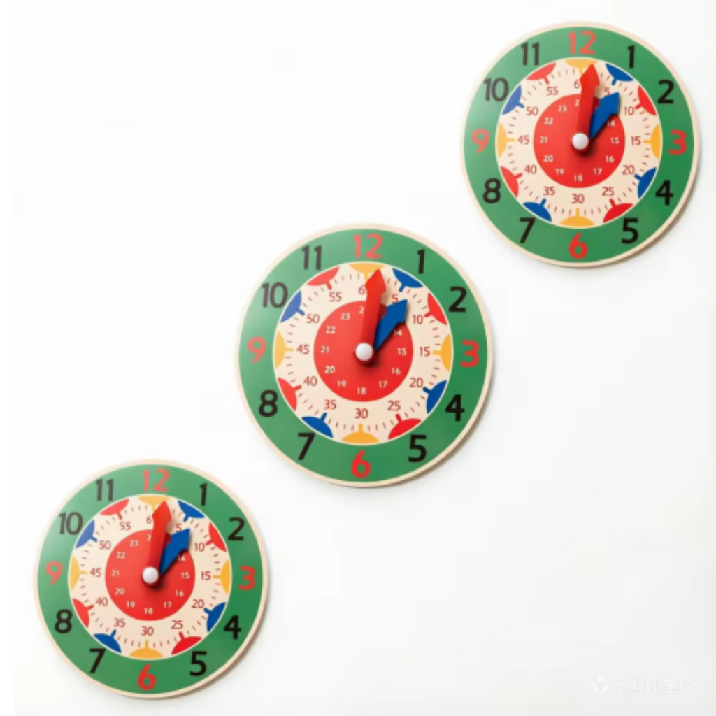 Montessori Clock Toy for Kids | Time Learning Educational Teaching Aid Clever Board