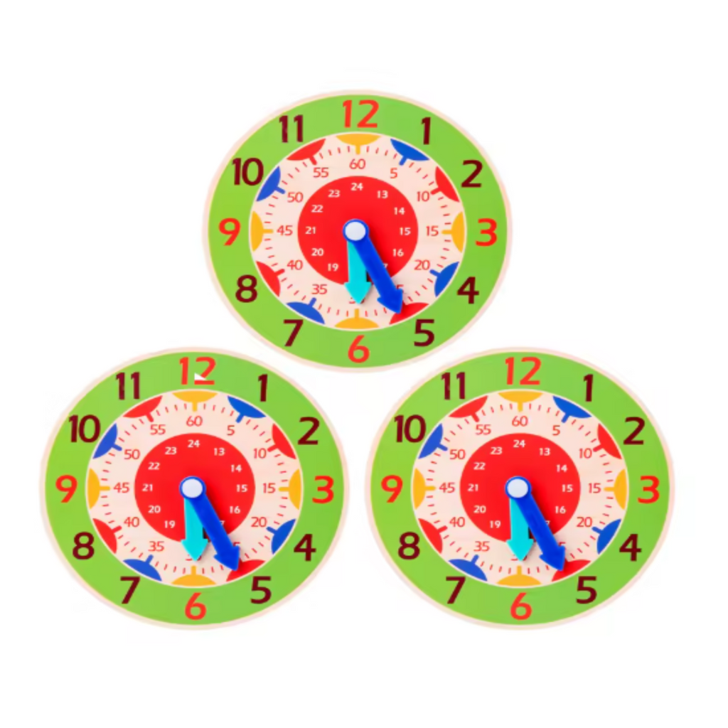 Montessori Clock Toy for Kids | Time Learning Educational Teaching Aid Clever Board