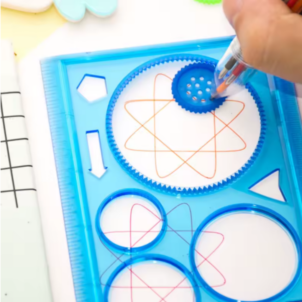 Geometry Spirograph Drawing Stencils Set | Creative Art & Crafts Painting Template for Kids