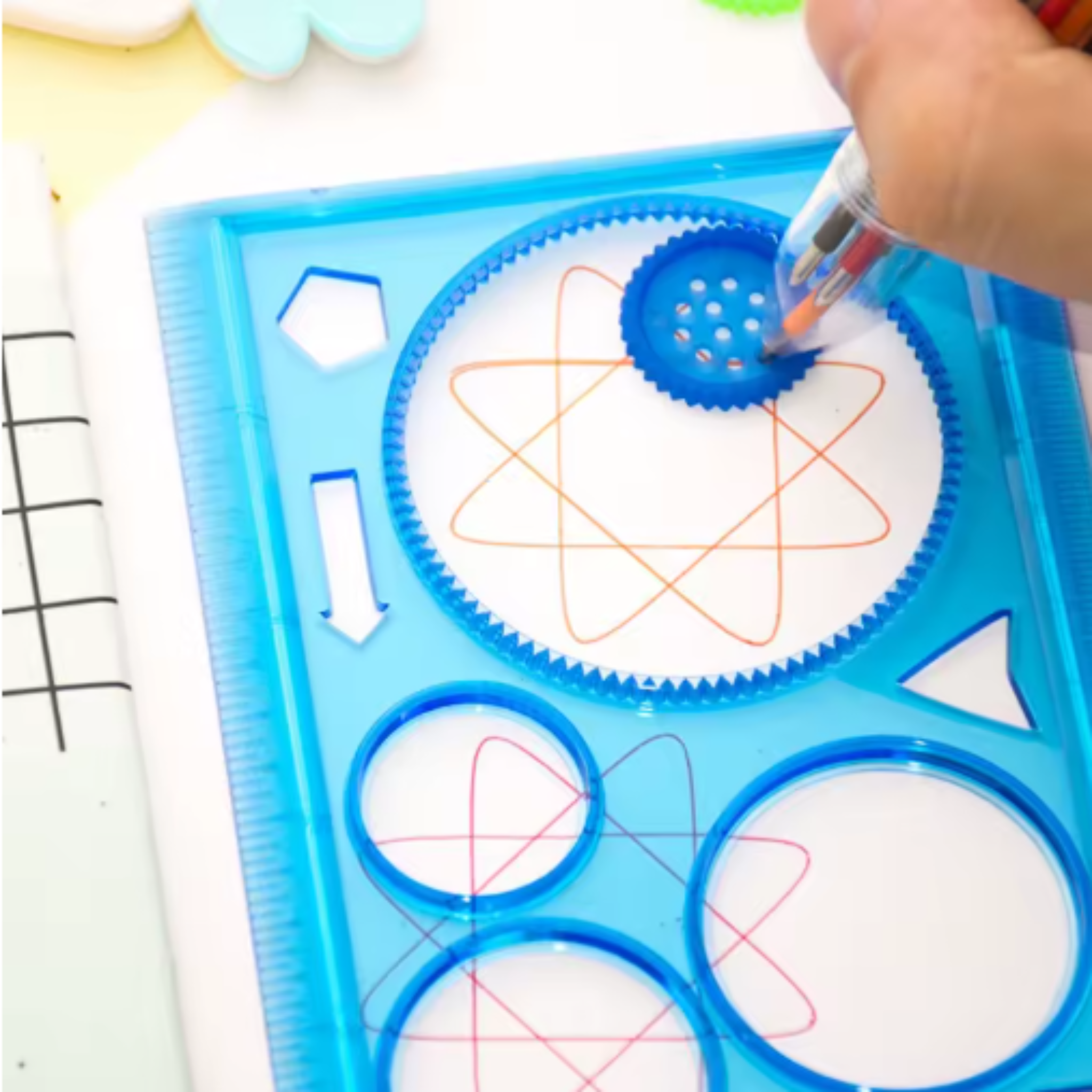Geometry Spirograph Drawing Stencils Set | Creative Art & Crafts Painting Template for Kids