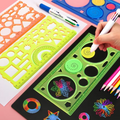 Geometry Spirograph Drawing Stencils Set | Creative Art & Crafts Painting Template for Kids