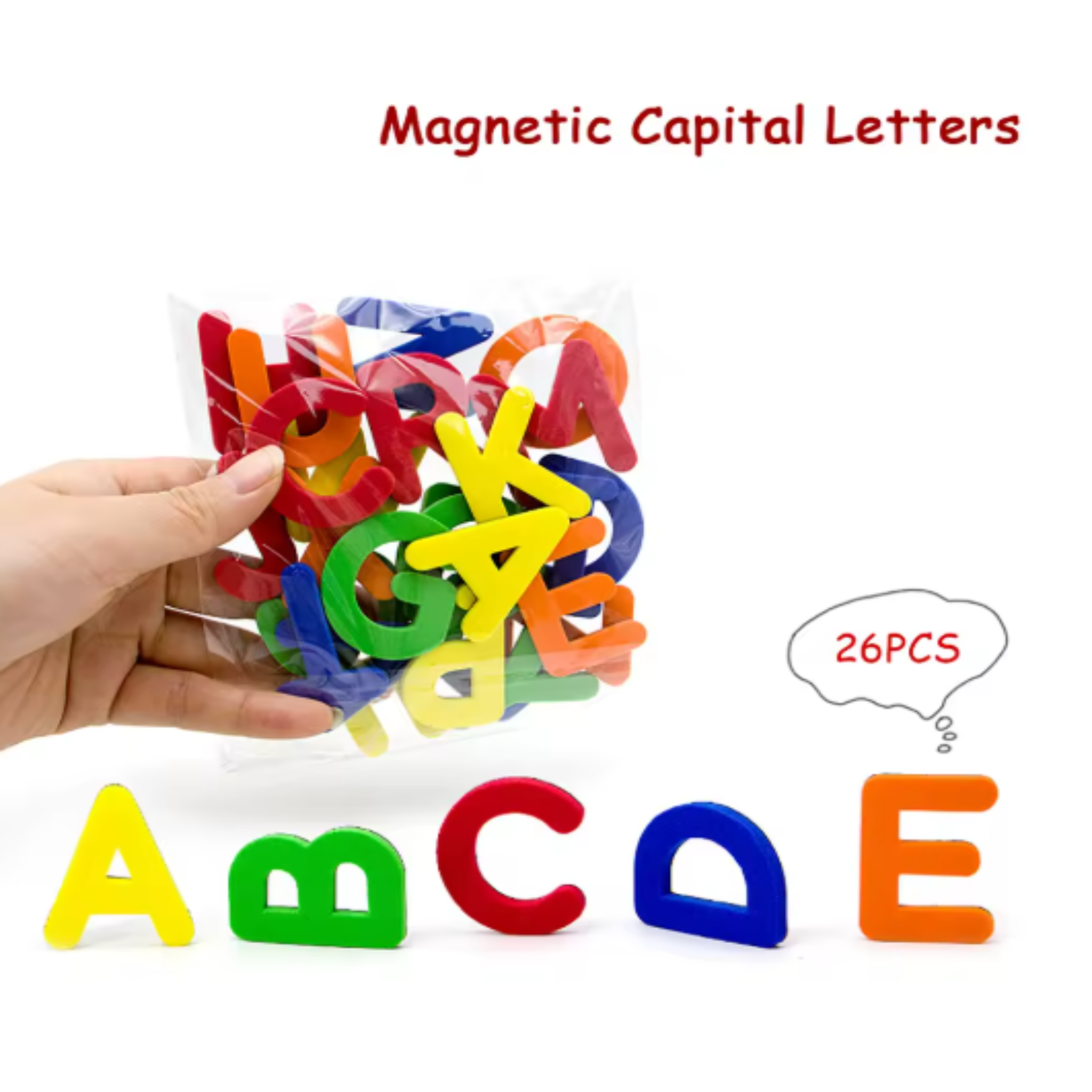 Magnetic Letters and Numbers Set | ABC 123 Plastic Fridge Magnets for Toddlers & Kids