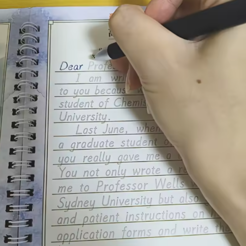 Reusable Italic English Calligraphy Exercise Book | 3D Handwritten Copy for Daily Practice