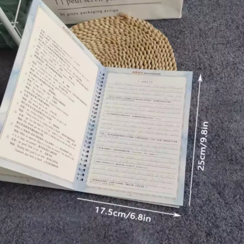 Reusable Italic English Calligraphy Exercise Book | 3D Handwritten Copy for Daily Practice