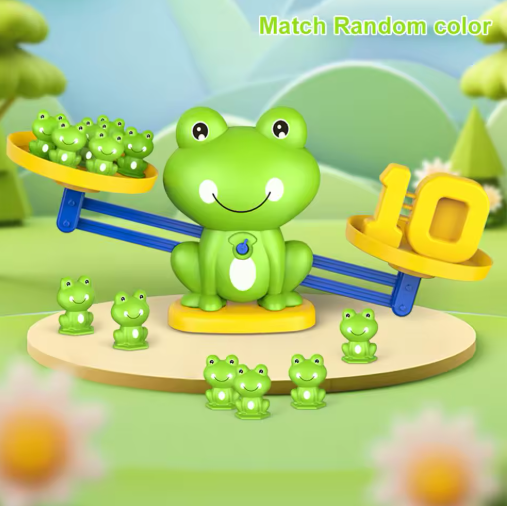 Froggy Maths! 3D Interactive Balancing Game. Hands on with Addition & Subtraction
