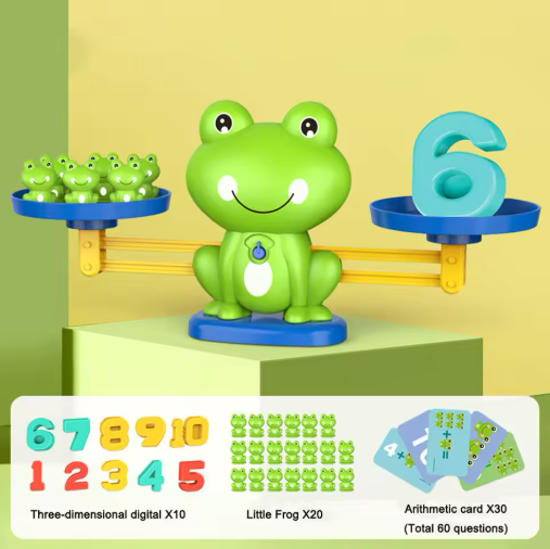 Froggy Maths! 3D Interactive Balancing Game. Hands on with Addition & Subtraction