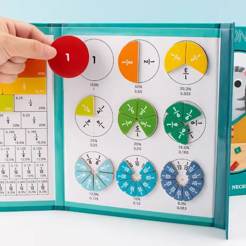 Fraction Master! Magnetic Maths Learning Kit