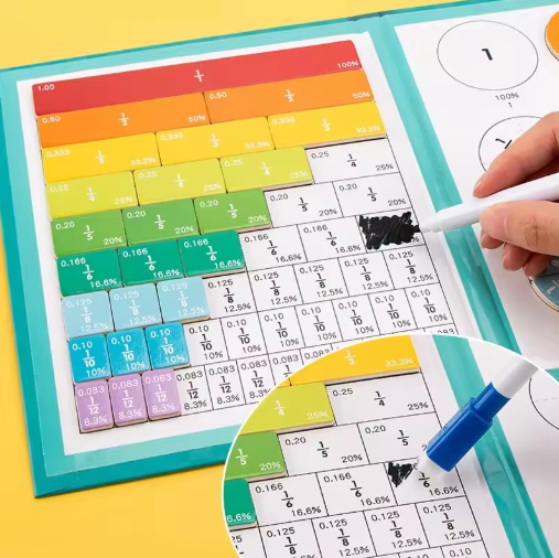 Fraction Master! Magnetic Maths Learning Kit