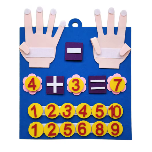Stick and Learn Maths Board. Hands-On Addiction and Subtraction Board