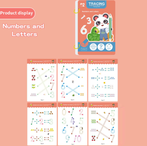 Reusable Wipe-Clean Workbook Set 4x. Whole Brain Development