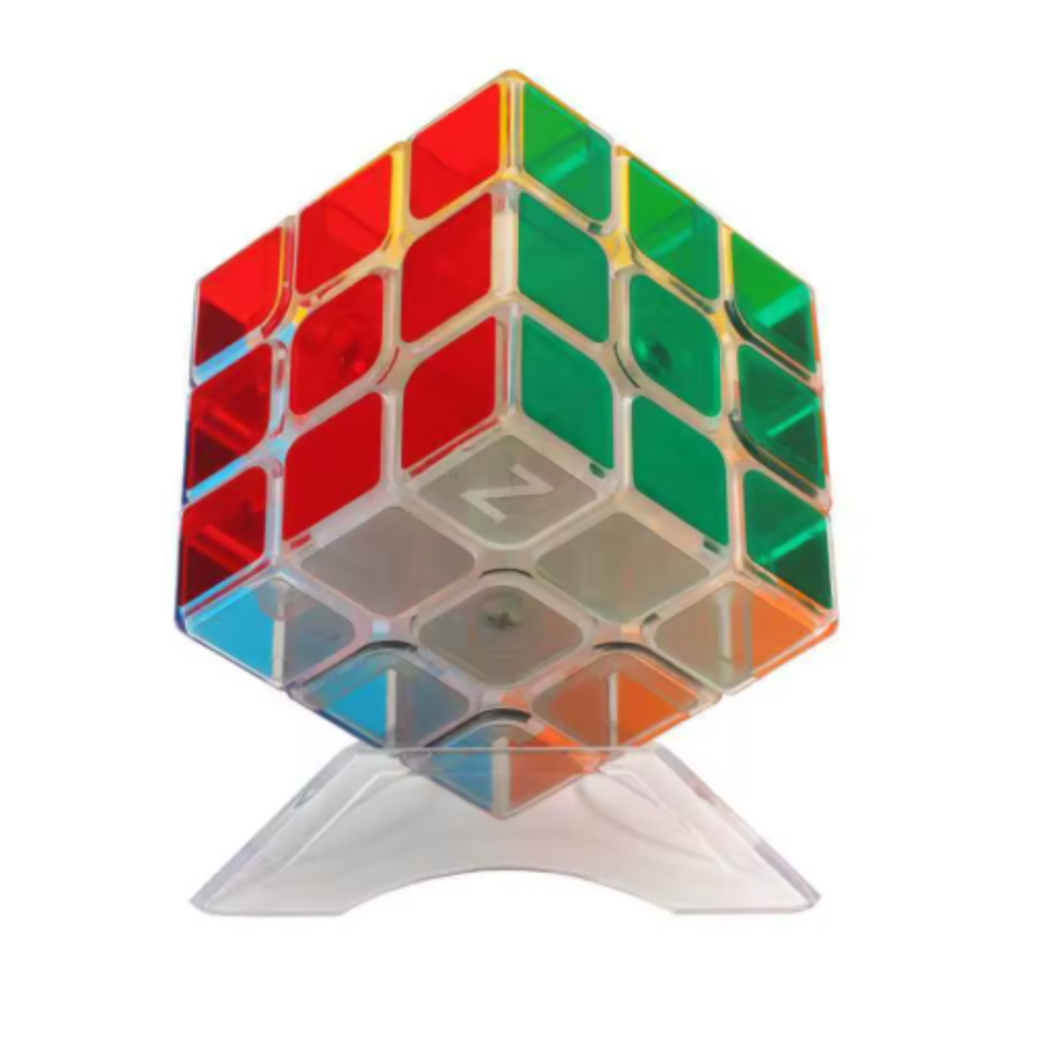 Spinning Alignment Cube - Transparent