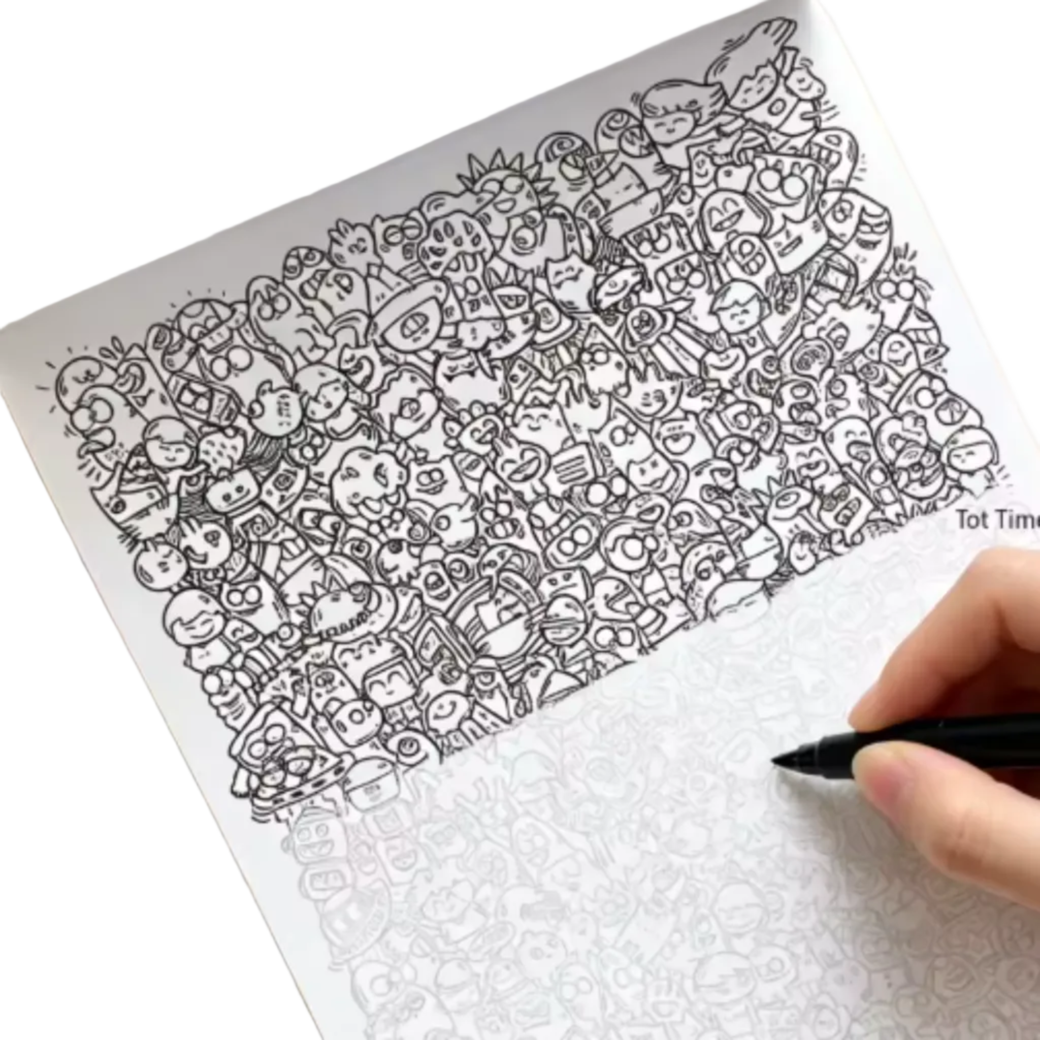 Beautifully Designed Graffiti Pattern Coloring Book | 24 Re-creative Decompression Designs