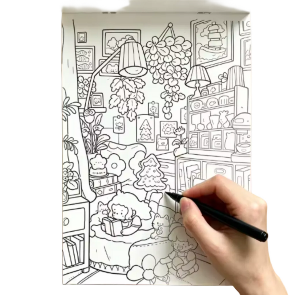 Beautifully Designed Graffiti Pattern Coloring Book | 24 Re-creative Decompression Designs