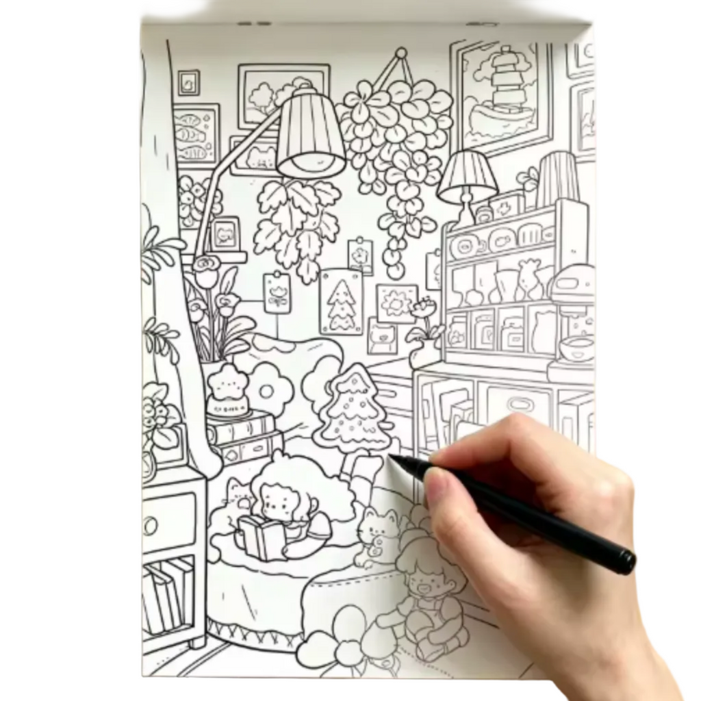 Beautifully Designed Graffiti Pattern Coloring Book | 24 Re-creative Decompression Designs