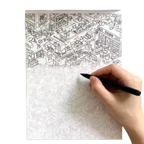 Beautifully Designed Graffiti Pattern Coloring Book | 24 Re-creative Decompression Designs
