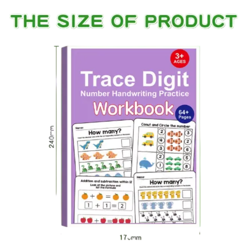 Smart Start Math: Preschool Tracing, Addition, & Subtraction