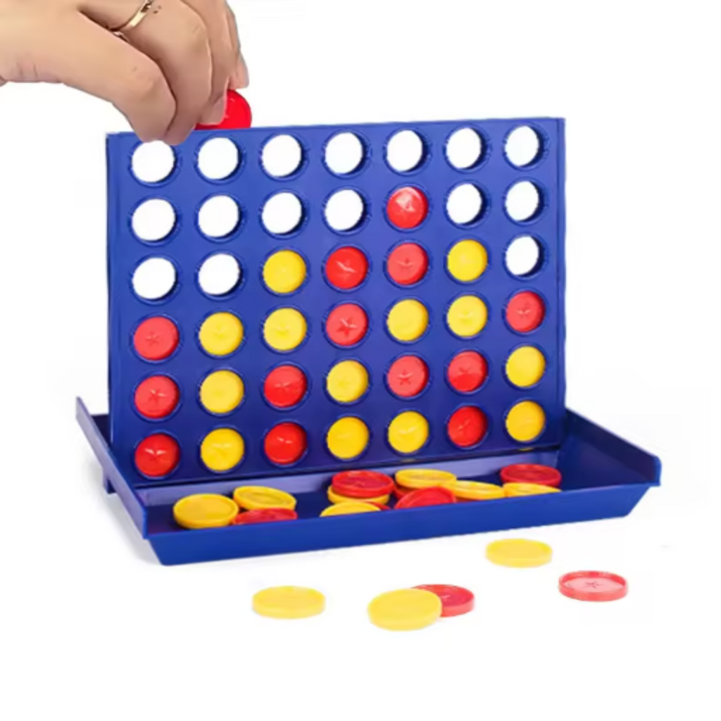Brain-Building: The Classic 4-in-a-Row Family Strategy Game