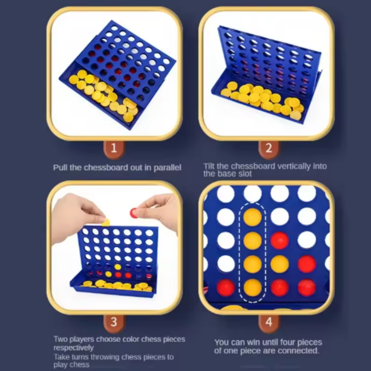 Brain-Building: The Classic 4-in-a-Row Family Strategy Game