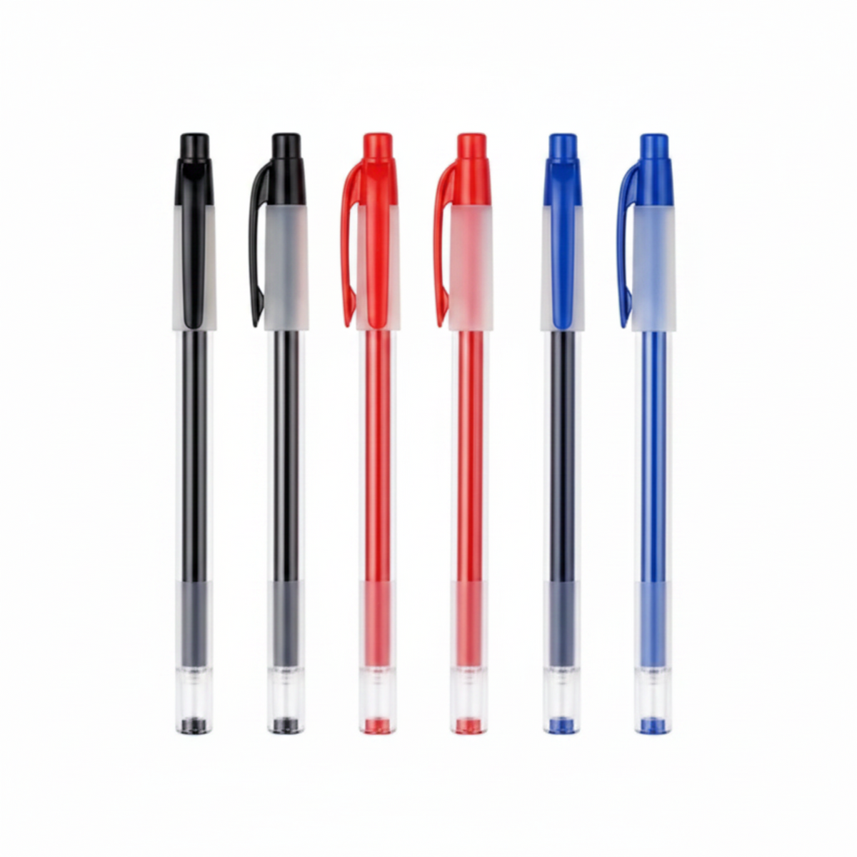 Gel pens without labels